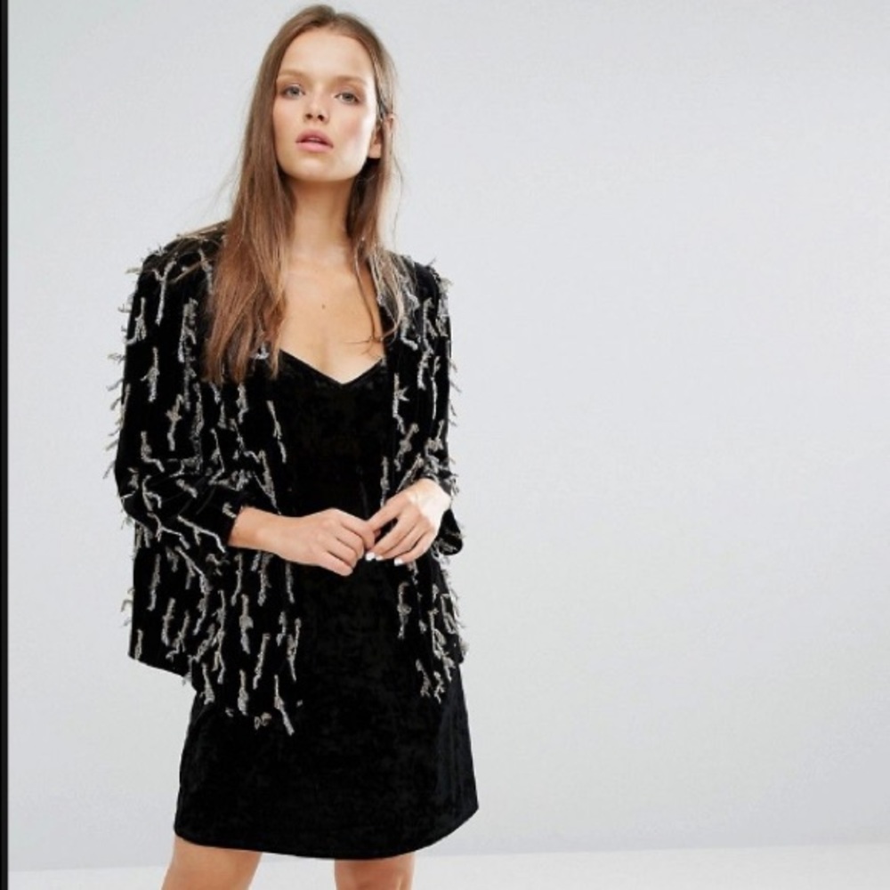 STYLENANDA EMBELLISHED BLAZER JACKET